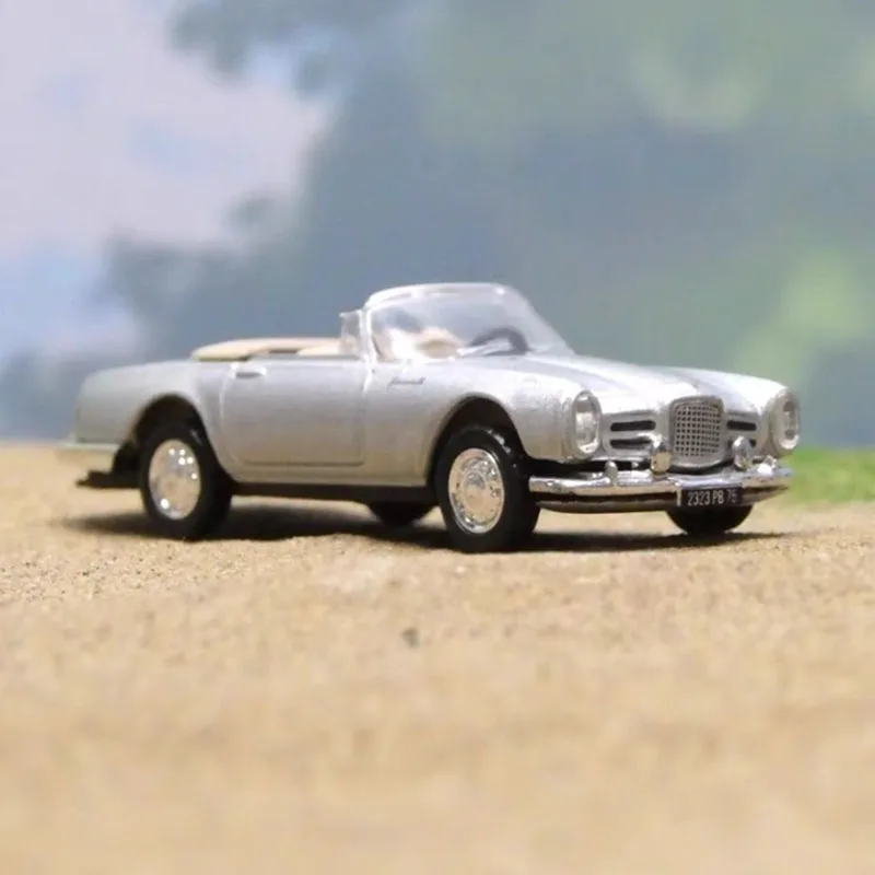 Norev 1:87 مقياس Facel Vega 1963 نموذج سيارة عتيقة مناسبة لنموذج القطار طاولة الرمل المشهد عرض الدعامة مجموعة لعبة