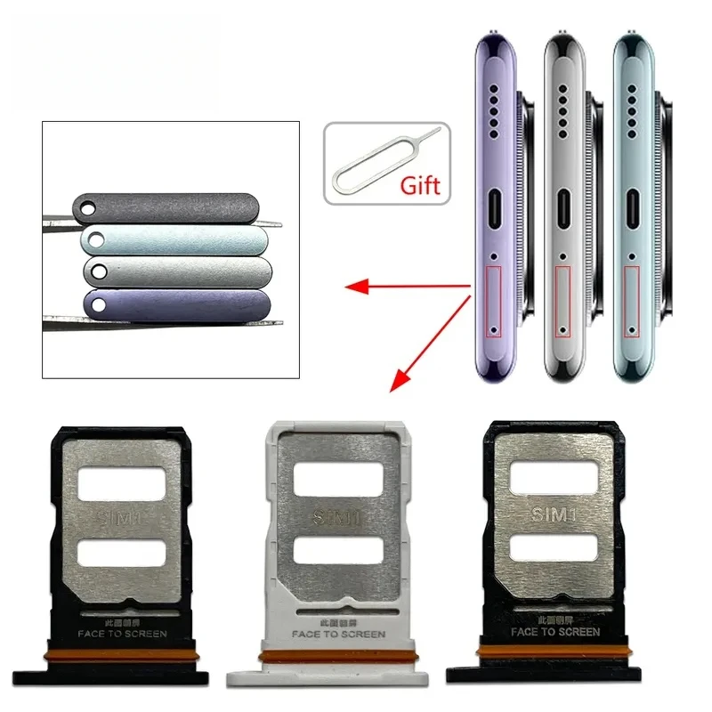 For Xiaoomi Redmi Note 14 4G 5G Pro Plus SIM Card Tray chip slot drawer Holder Adapter Accessories Repair Parts