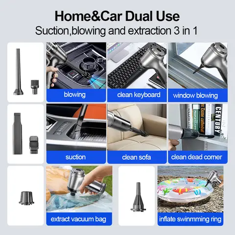 10 best sales car vacuum cleaner strong suction - №4