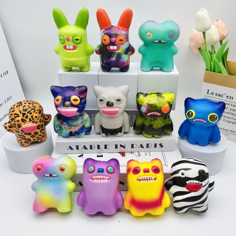 

Игрушка для сжимания Fuggler, милый монстр, снятие стресса, детская игрушка, уродливый очаровательный запас, маленькая деталь для дисплея