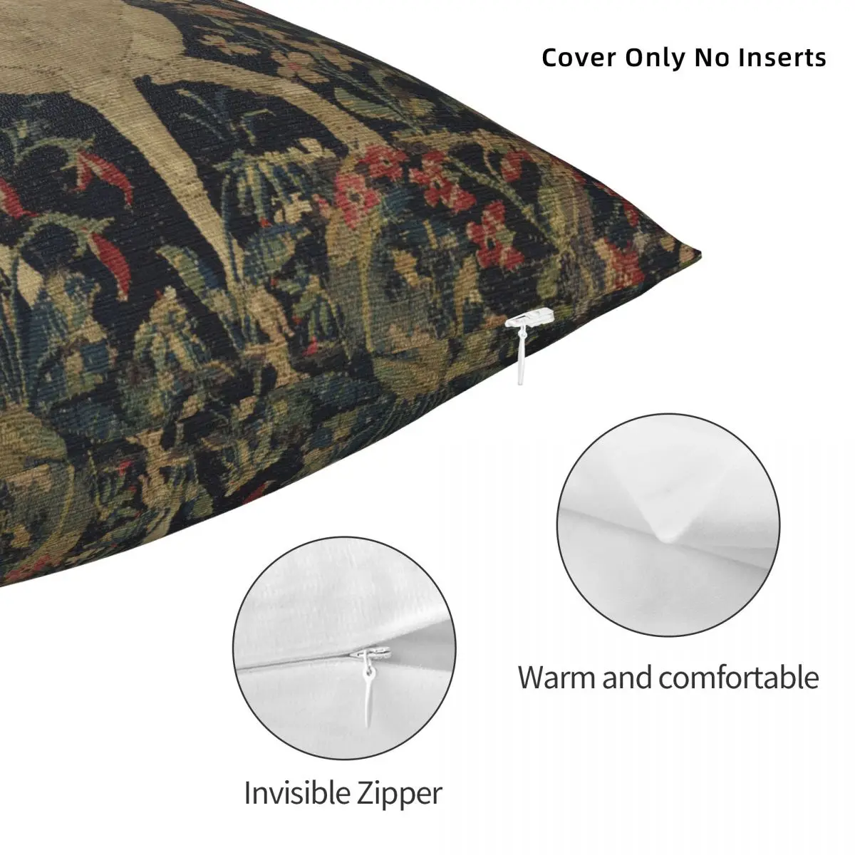 Vintage Unicorns Antique Pillowcase Printing Polyester Cushion Cover Decoration Pillow Case Cover Home Drop Shipping 40*40cm