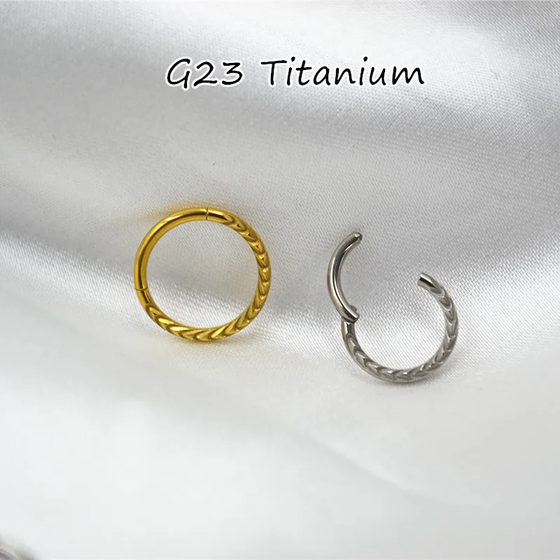 

20pcs Body Jewelry Piercing -G23 Titanium Ear Helix Daith Cartilage Tragus Upper Earring Nose Clicker Septum Ring