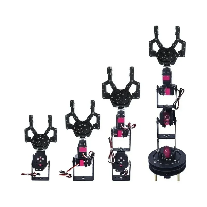 CJL open source 2346 multi-degree of freedom robotic arm adaptive steering gear claw robot intelligent handling trolley