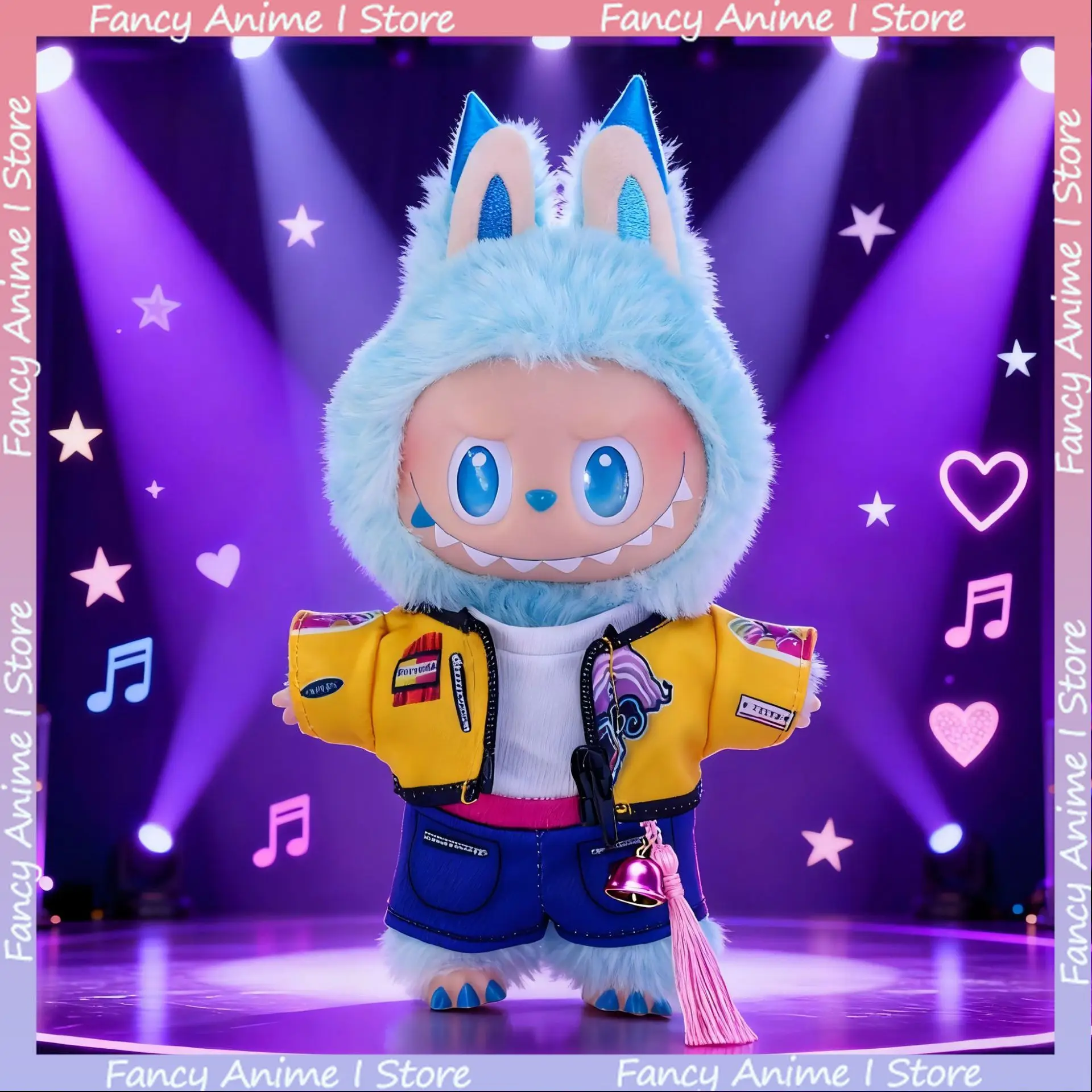 K-Pop شيطان الصيادين ملابس دمى ل 17 سنتيمتر Labubu الكرتون رومي زوي ميرا المعبود زي مجموعة صغيرة أفخم دمية الملابس والاكسسوارات