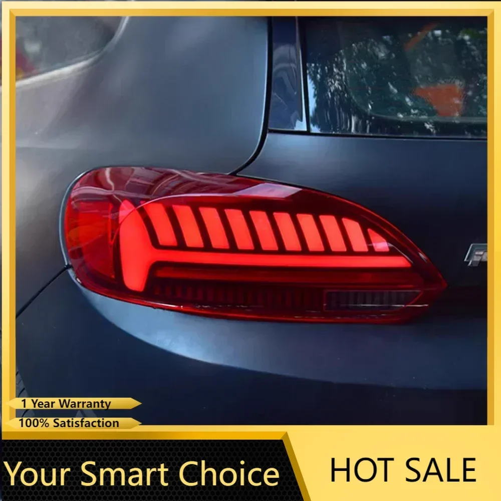 Plug and Play Car Rear Lamp For VW Scirocco 2009-2014 Upgrade New Q7 Style LED Auto Streamer Turn Light Accessories