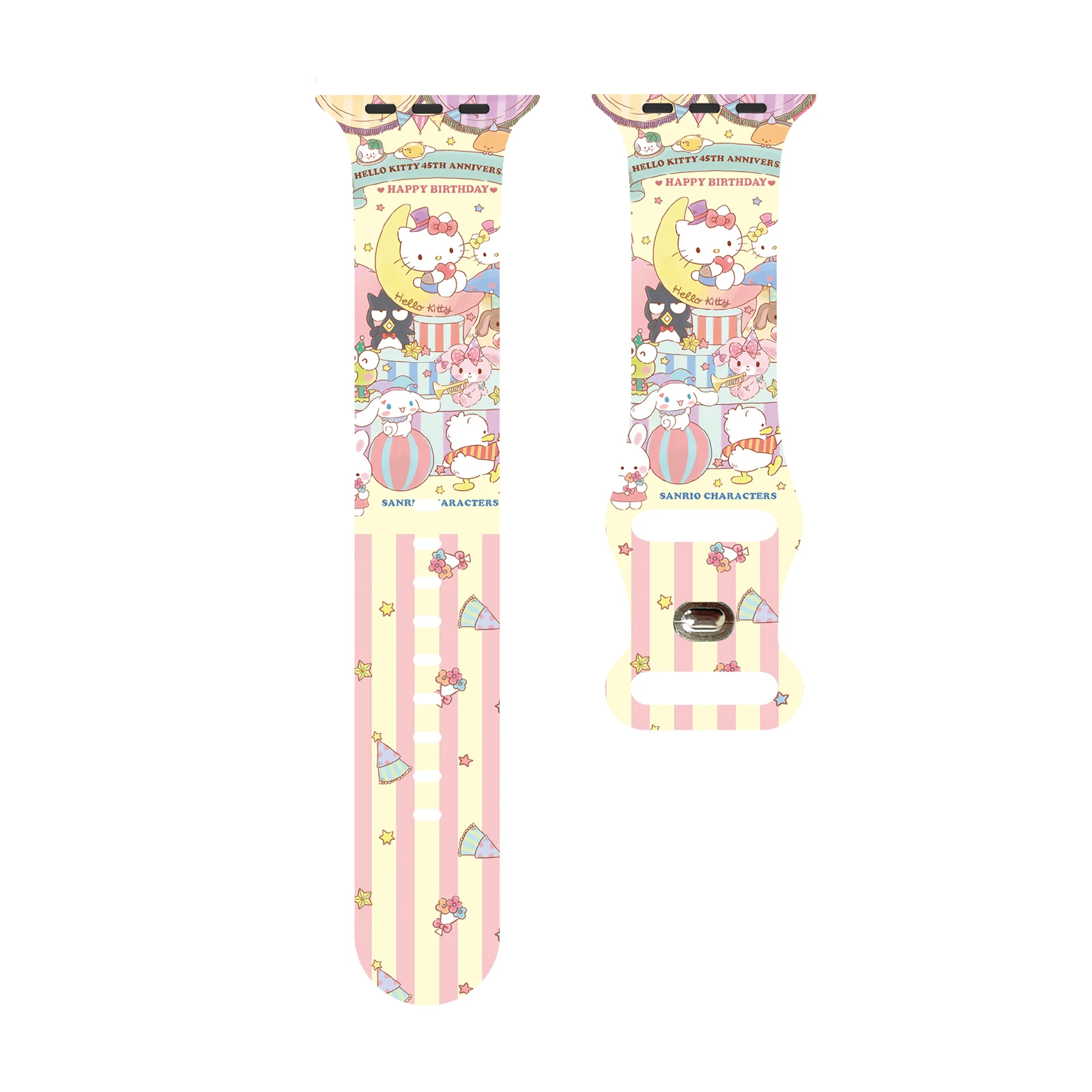 

Sanroi Lucky Series Strap for Apple Watch 11 10 9 SE Silicone Band Replaceable Bracelet for iWatch 46mm 42mm 41mm 40mm Watchband