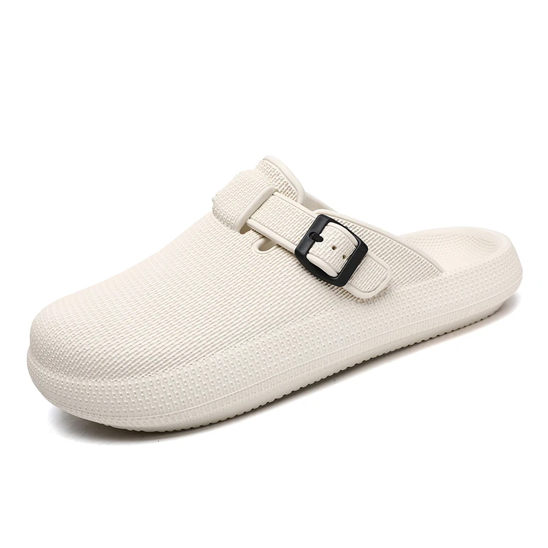 New summer couple slippers a slip-on baotou sandals casual walking comfortable non-slip beach shoes for men and women