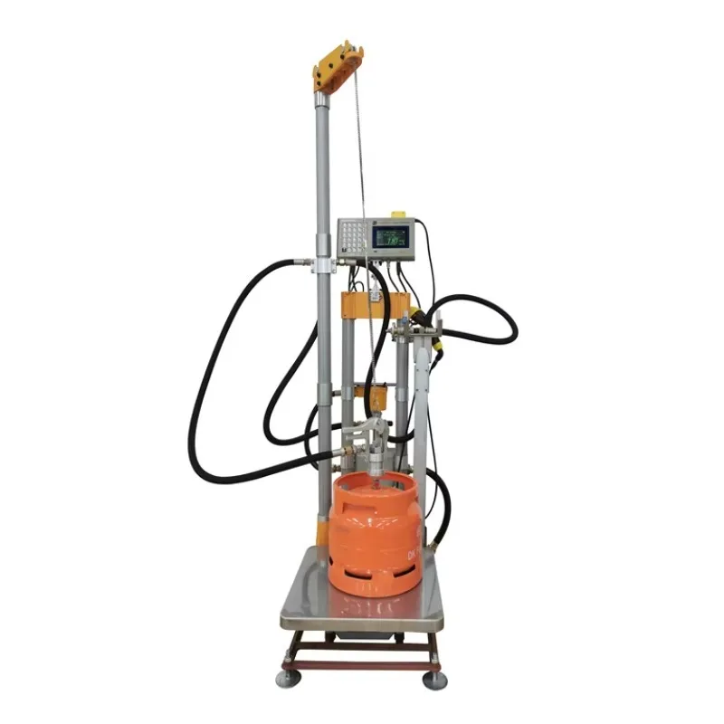 Compact Automatic Filling Nozzle Individual LPG & Beverage Filling Scale Weighing Capacity 2kg-120kg Overfilling Resistance