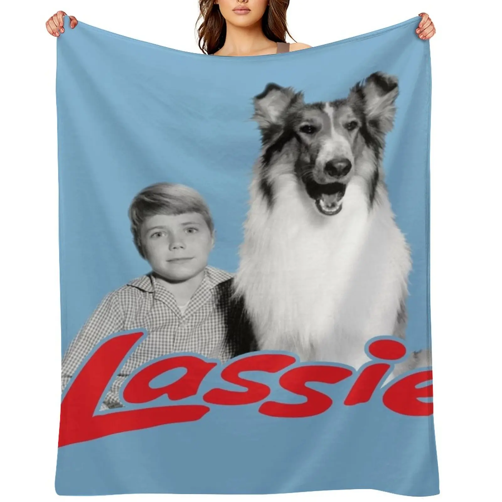 

Lassie Throw Blanket Soft Big Decoratives Bed linens Retros Blankets