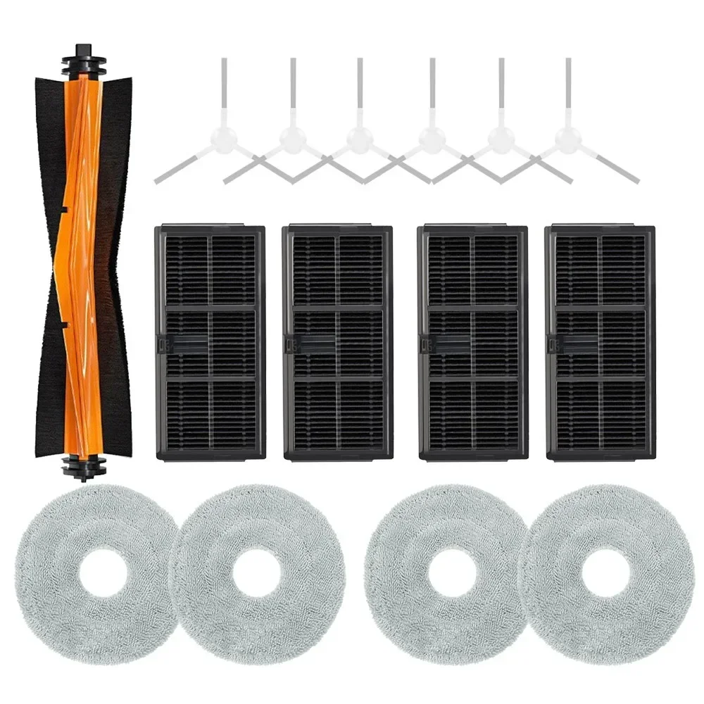 Filtro HEPA de Cepillo Lateral principal para Xiaomi Mijia M30S D103CN, accesorios para robot aspirador, piezas de repuesto para bolsa de polvo de paño de mopa