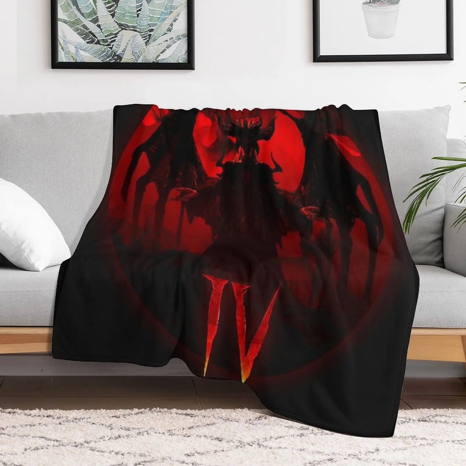 Diablo 4 Throw Blanket Stuffeds Loose Blankets