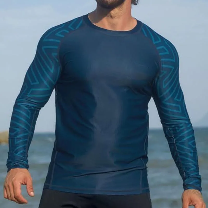 

Sports Fitness Clothes Men's Quick-drying Long Sleeves Autumn And Winter Basketball Sports Tights Solid Color Suit