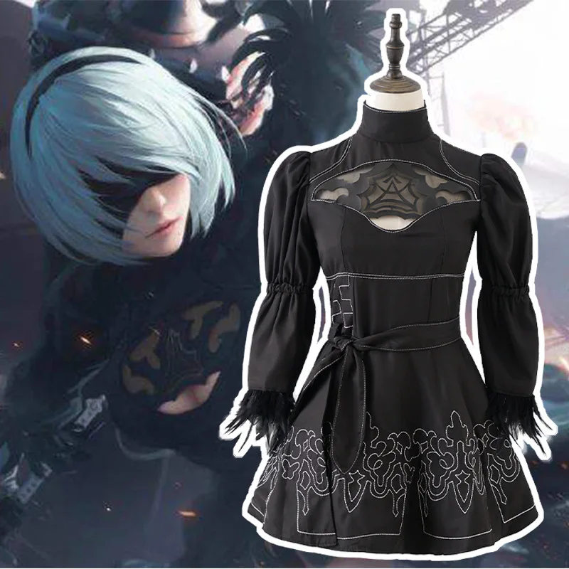 Anime Nier automaty przebranie na karnawał kostiumy typu Yorha 2B impreza z okazji Halloween fantazyjne gry strój dla mężczyzn do odgrywania ról