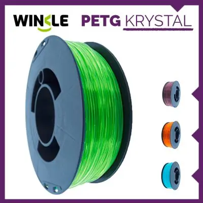 Filament PETG Winkle effect Krystal 1Kg 1.75mm printer 3D FDM Creality Ender 3 Prusa manufactured shipped Spain 4 colors