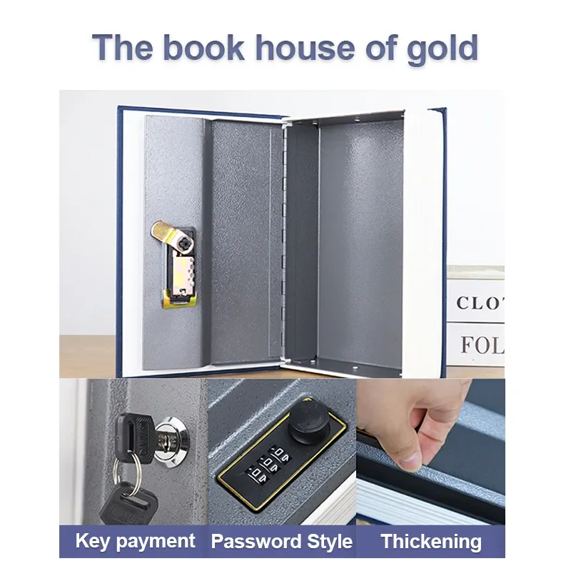 Book Password Safe Deposit Box, Deposit Box, Safe Deposit Bank, Creative Book Storage Box, One Piece Dropshipping