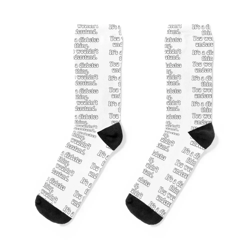 

It's A Diabetes Thing Socks snow gifts sport cool Women's Socks Men's