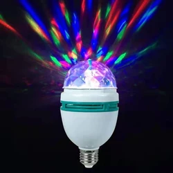 E27 Volle Farbe LED Lampe Bulb Magic Farbe Projektor Auto Rotierenden Bühne Licht 100 V-240V Breite Spannung Für Party Bar KTV Disco