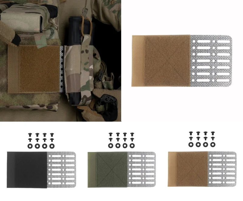 MOLLE-Compatible Chest Expansion Panel, Lightweight Outdoor Gear, Adjustable Vest Attachment for Camping & Hiking