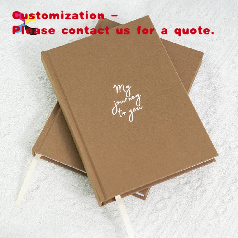 

на заказ.Профессиональный индивидуальный льняной обломок формата А6, планировщик журнала, переплет в твердом переплете, печать для ноутбука