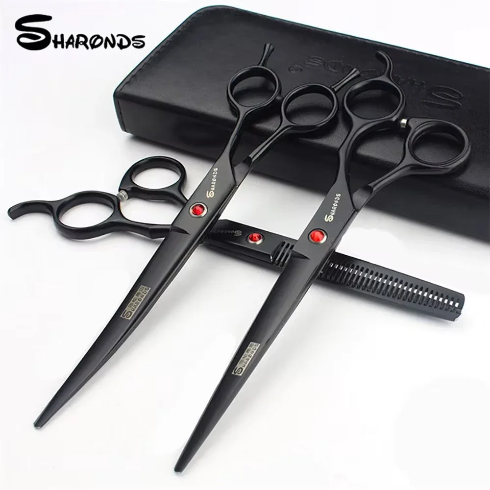 SHARONDS Hairdressing Scissors Professional Hairdresser Hairstylist Cutting Flat Tooth Hair Shear Exclusive Sparse Hair Scissors