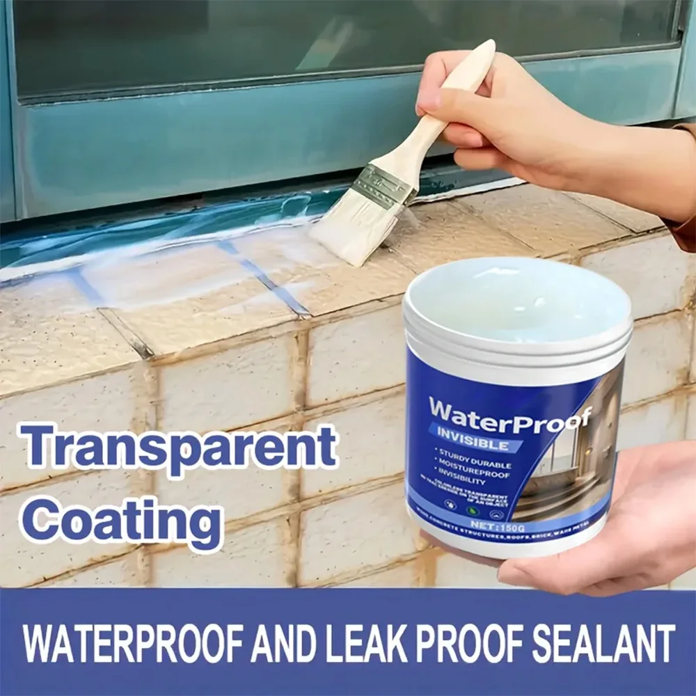 100/300g Super Invisible Transparent Waterproof Sealant, Nano Leak-Proof Coating, Crystal Clear Sealing Glue For Leak Proof