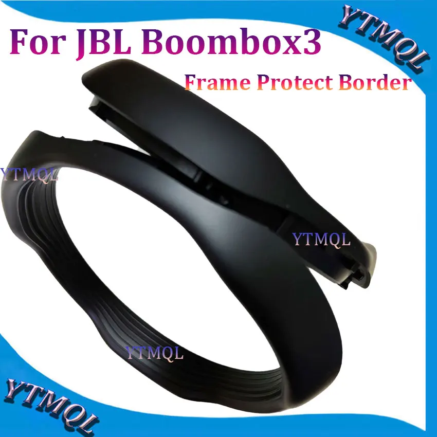 1Pair New Black For JBL Boombox3 Black Soft Frame Protect Border