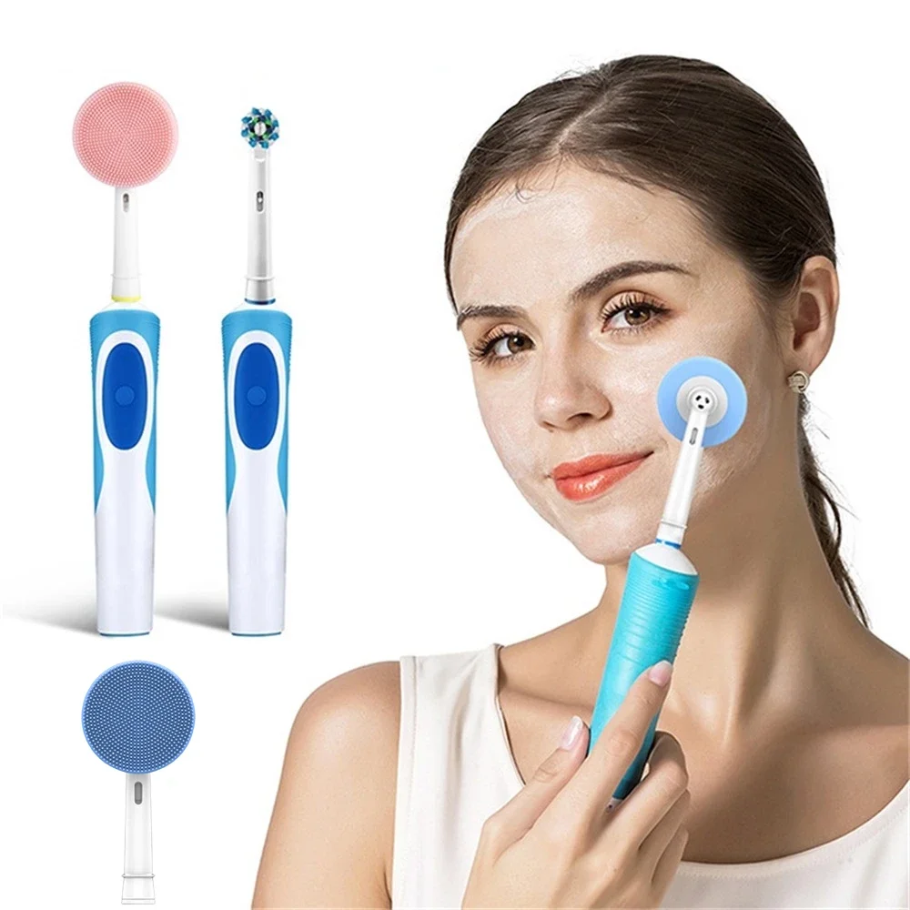 

New Facial Cleansing Brush Head For Oral-B Electric Toothbrushes Replacement Heads Face Skin Tools