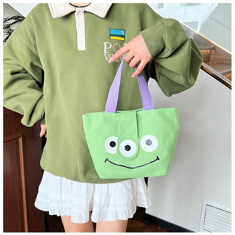 Disney Toy Story Alien Women Shoulder Bag Cartoon Shopping Bag Fashion Harajuku Handbags Reusable Foldable Grocery Totes