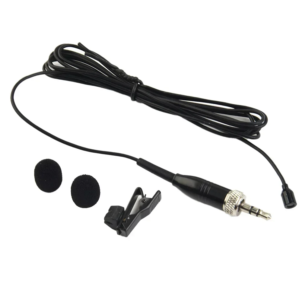 

Omnidirectional Lapel Lavalier Microphone For Wireless BodyPack 3.5mm Lockable Lavalier Lapel Mic For Meeting Teach