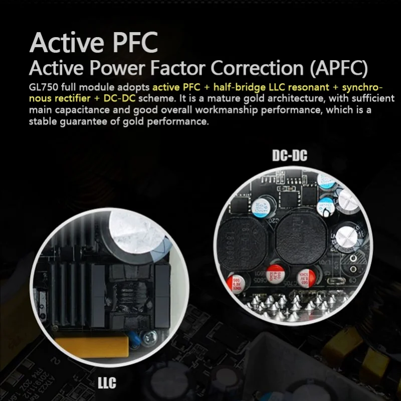 Power Train PC PSU Power Supply Unit  650W 750W 850W 1000W Gaming full module ATX Desktop computer Power Supply for BTC image 4