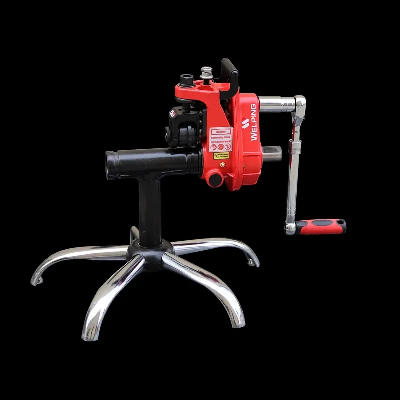 for 1-6 Inch Heavy Duty Manual Roll Pipe Grooving Machine for Carbon and Stainless Steel Fire Fighting Pipe