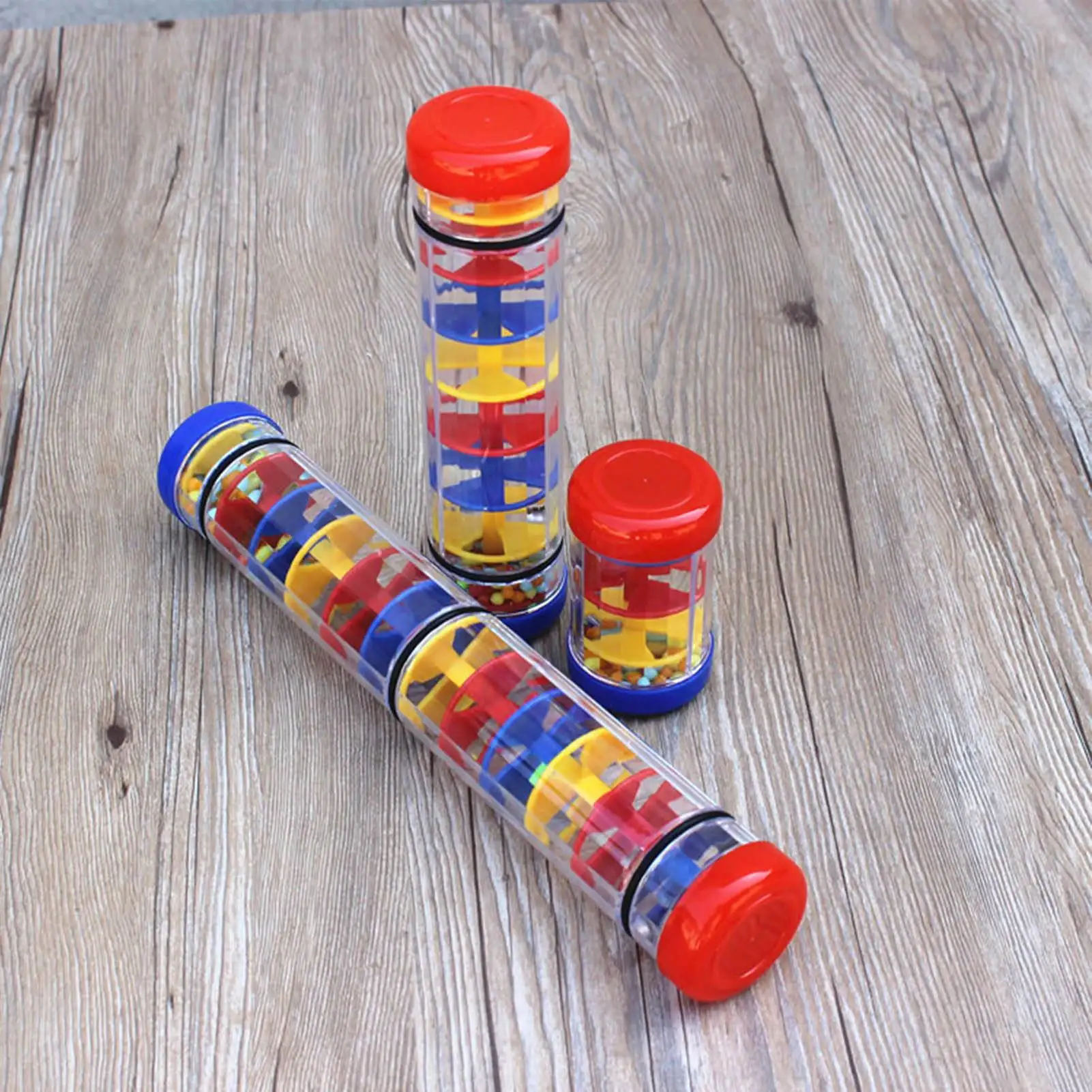 Picture 6: Rainmaker Rain Stick Toy Music Education Rain Stick Shaker Plastic Rattle Tube for Kindergarten