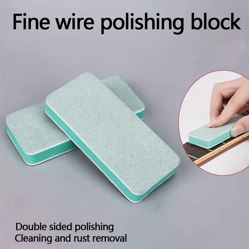 Miwayer 2/4Pcs 1000 Grit Guitar Fret Polishing Sanding Block Double Side for Guitar Nail Filer & Maintenance image 5