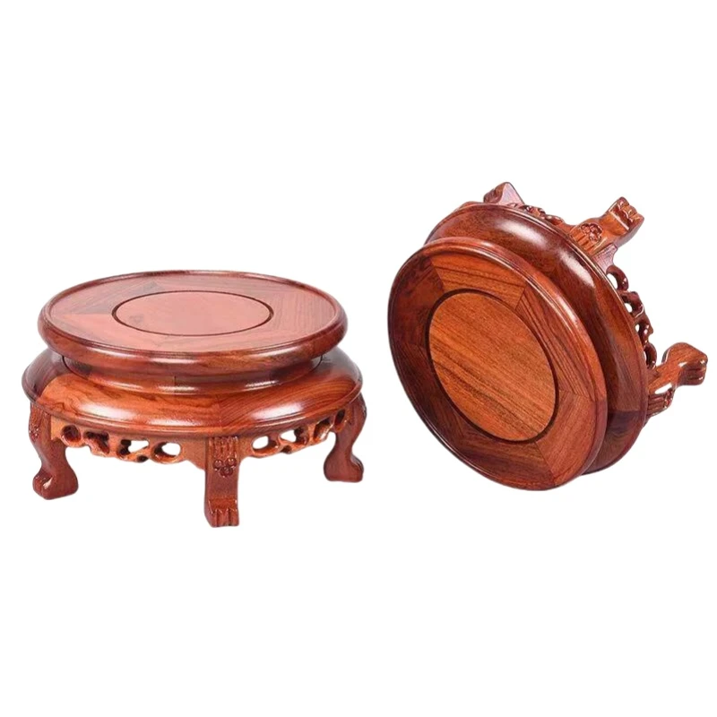 Mesa de clasificación de madera en miniatura de lujo, juegos de té y café, estatuillas de Pedestal, florero, maceta, soporte de exhibición, estantes para plantas bonsái