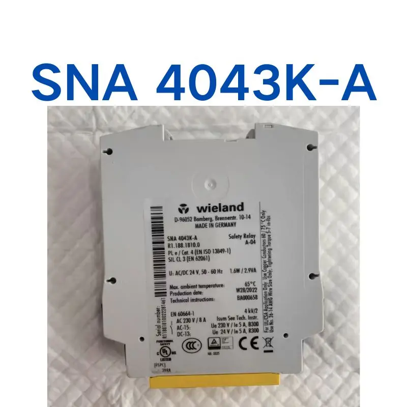 Used Safety relay SNA 4043K-A  tested OK, function intact