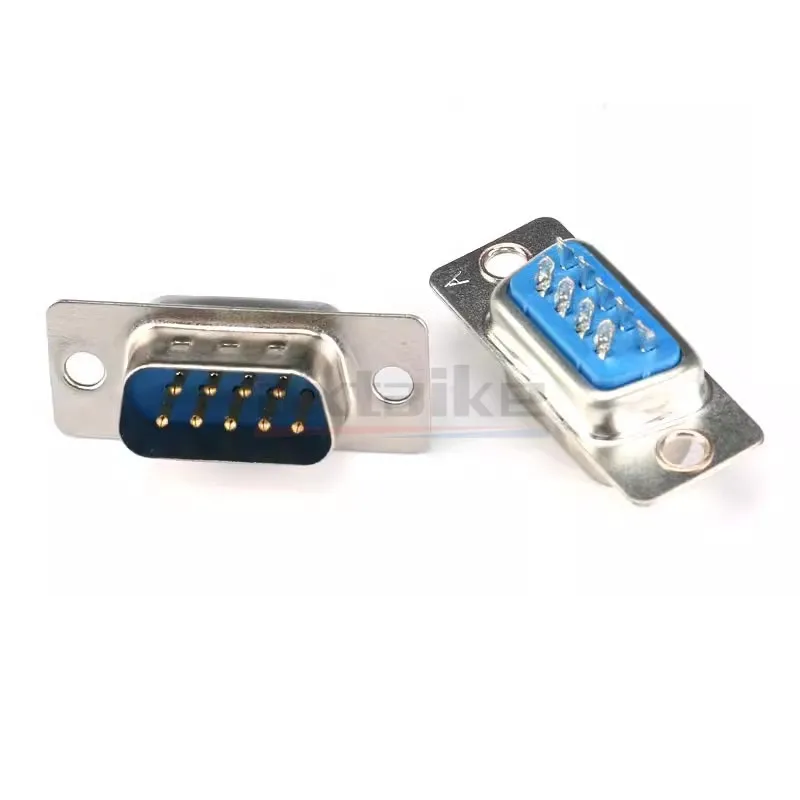 5PCS RS232 DB9 DB15 DB25 DB37 Female Male Welded Wiring Type Connector Serial Port Socket D-SUB Adapter 9/15/25/37 Hole/Pin Blue