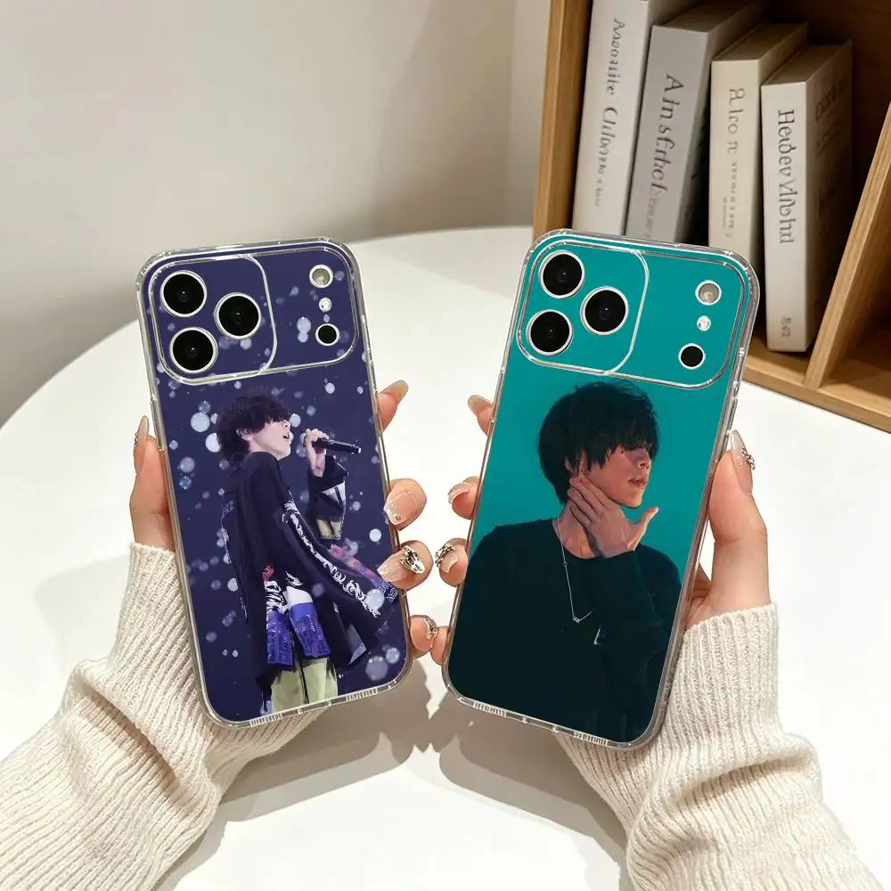 art rock singer Yonezu Kenshi Phone Case For iPhone17,16,15,14,13,12,Pro Max,16 Plus XS Soft Silicone Transparent Cover