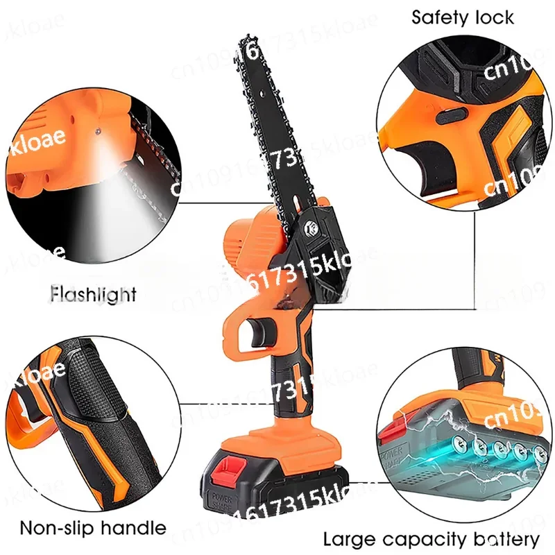 Mini Electric Chainsaw Rechargeable Outdoor Home Trimming Portable Trimming Tool