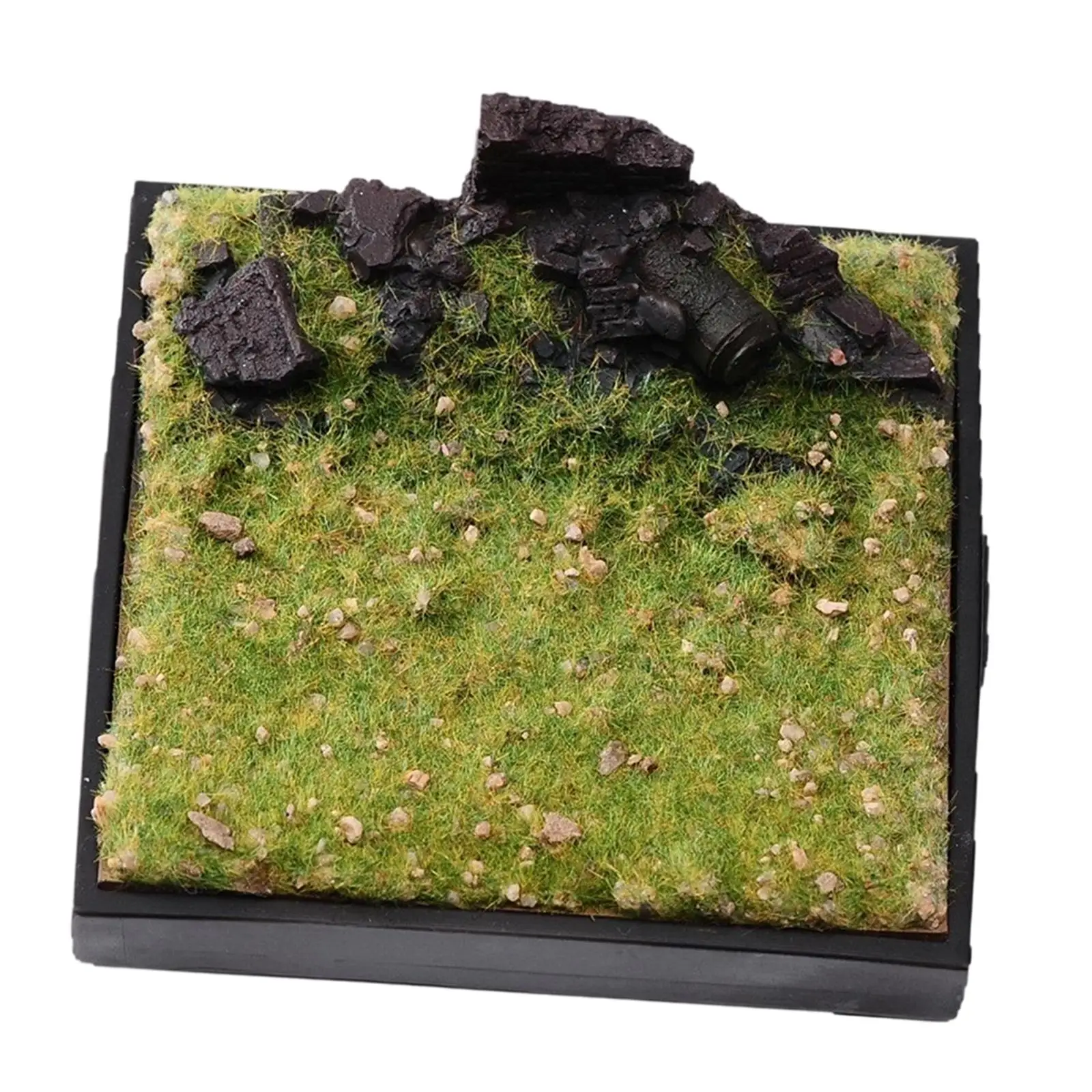 Diecast Car Parking Scenery Greenery Ruins Diorama Model 1 64 Scale Miniature Scene Display Prop