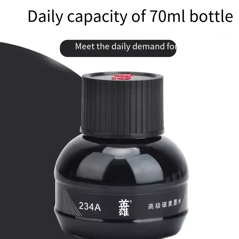 Hero Non-Carbon Fountain Pen Ink - Smooth Flow, Prevents Clogging, Fast-Drying, Vibrant Colors for Reliable Writing.