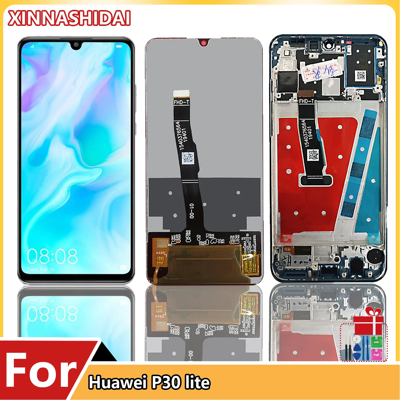 For Huawei P30 Lite LCD Touch Screen Assembly Replacement For