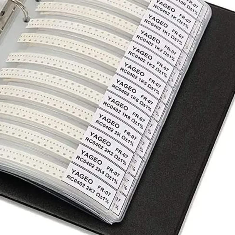 NN89R 8500 шт. 0402 Книга образцов резисторов SMD 1% комплект резисторов