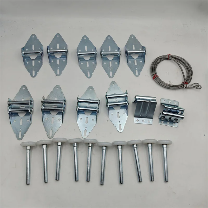 1set Garage Door Roller Hinge Top Bracket Wire Rope door  Hardware part kit