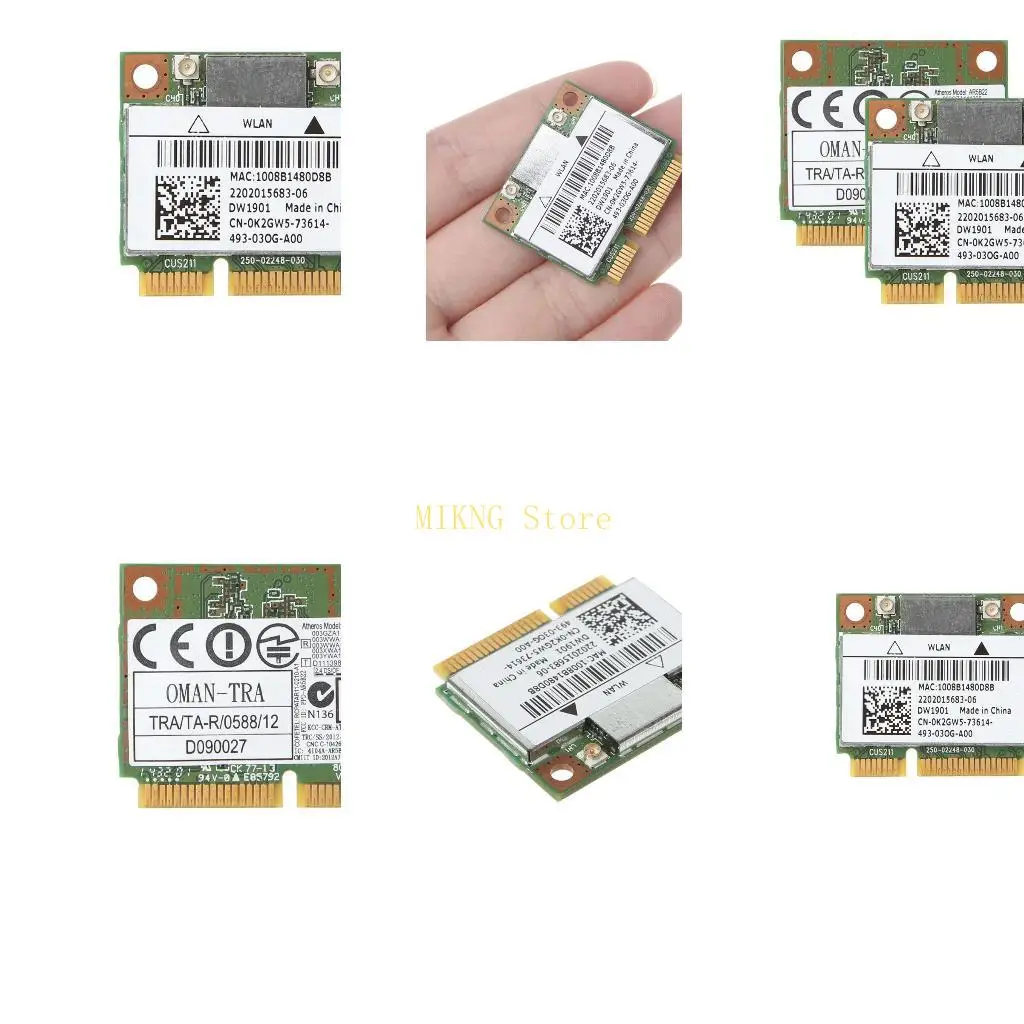 

DW1901 AR5B22 Сетевая карта Dual Band Bluetooth-совместимая Wireless Half Mini лучшая распродажа