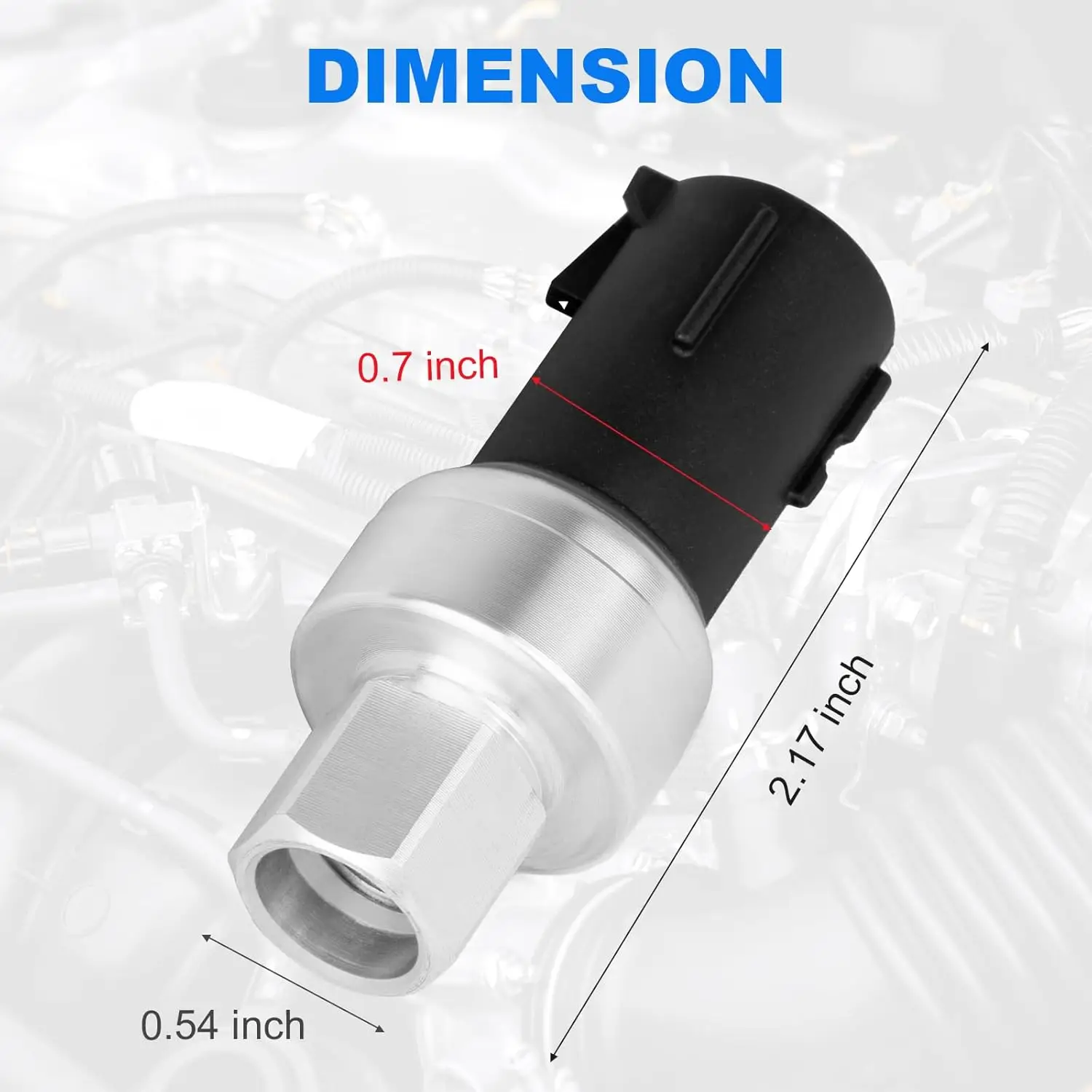 Air Conditioning Pressure Refrigerant Switch Sensor For Lincoln MarkLT2006- 2008 6F9Z19D594AA F6CZ19D594CB 6F9319D594AA 4673935