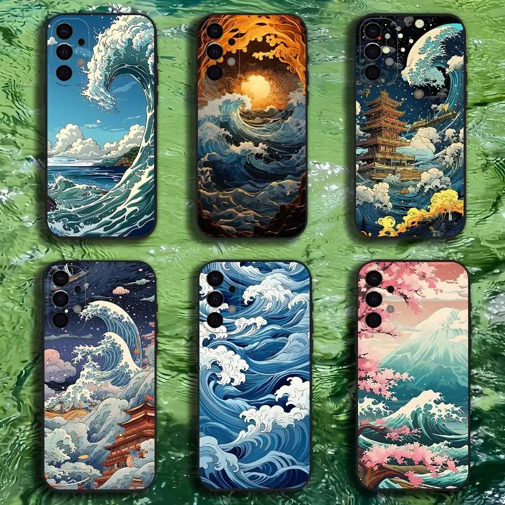 

Great Wave Kanagawa Phone Case For Samsung S25,S24,S21,S22,S23,S30,Ultra,S20,Plus,Fe,Lite,Note,10,9,5G Black Cover