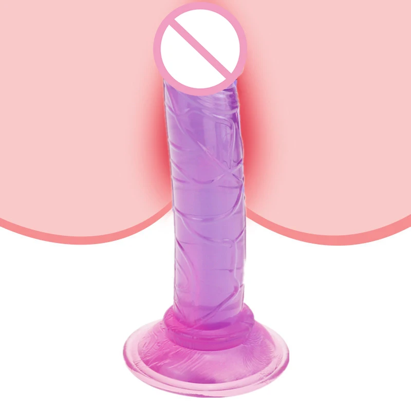 Dildo Toy for Adult Erotic Soft Jelly Strong Suction Cup Dildo Anal Butt Plug Realistic Penis G-spot Orgasm Sex Toys for Woman