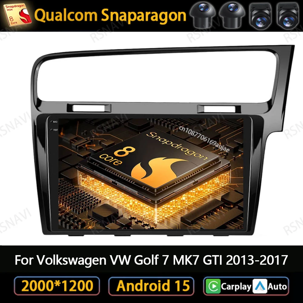 

Android 15 Car Radio For Volkswagen VW Golf 7 MK7 GTI 2013-2017 Head Unit Multimedia Autoradio 5G WIFI DSP 4G LTE Viedo Player