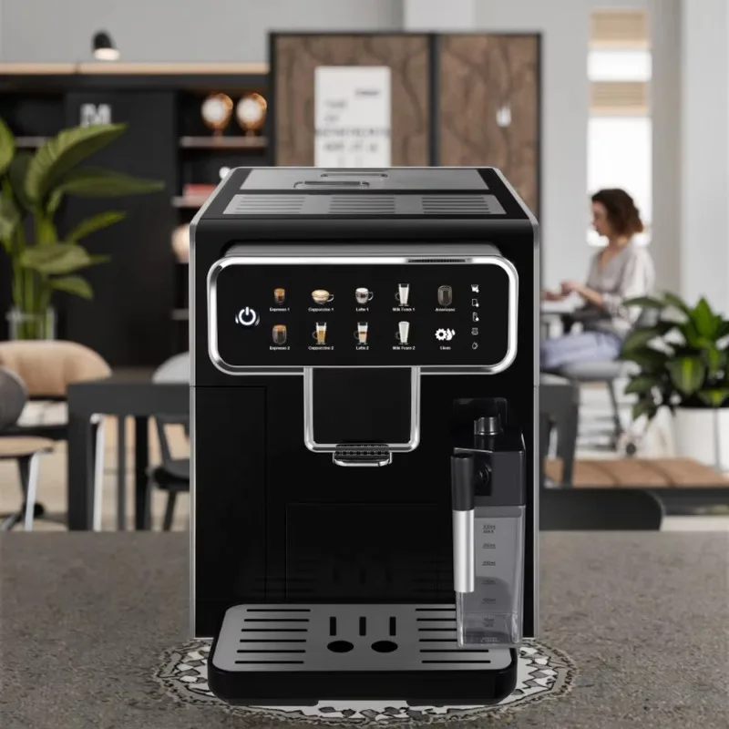 Smart Cappuccino Full Super Fully Automatic Espresso Coffee Machine Maker with Grinder Milk Tank Home