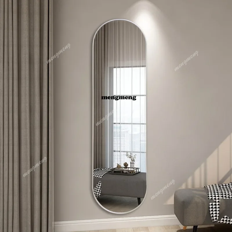 

Design Self Adhesive Mirror Organizer Women Rectangle Makeup Mirror Heart Wall Bedroom Espejo Cuerpo Entero House Accessories